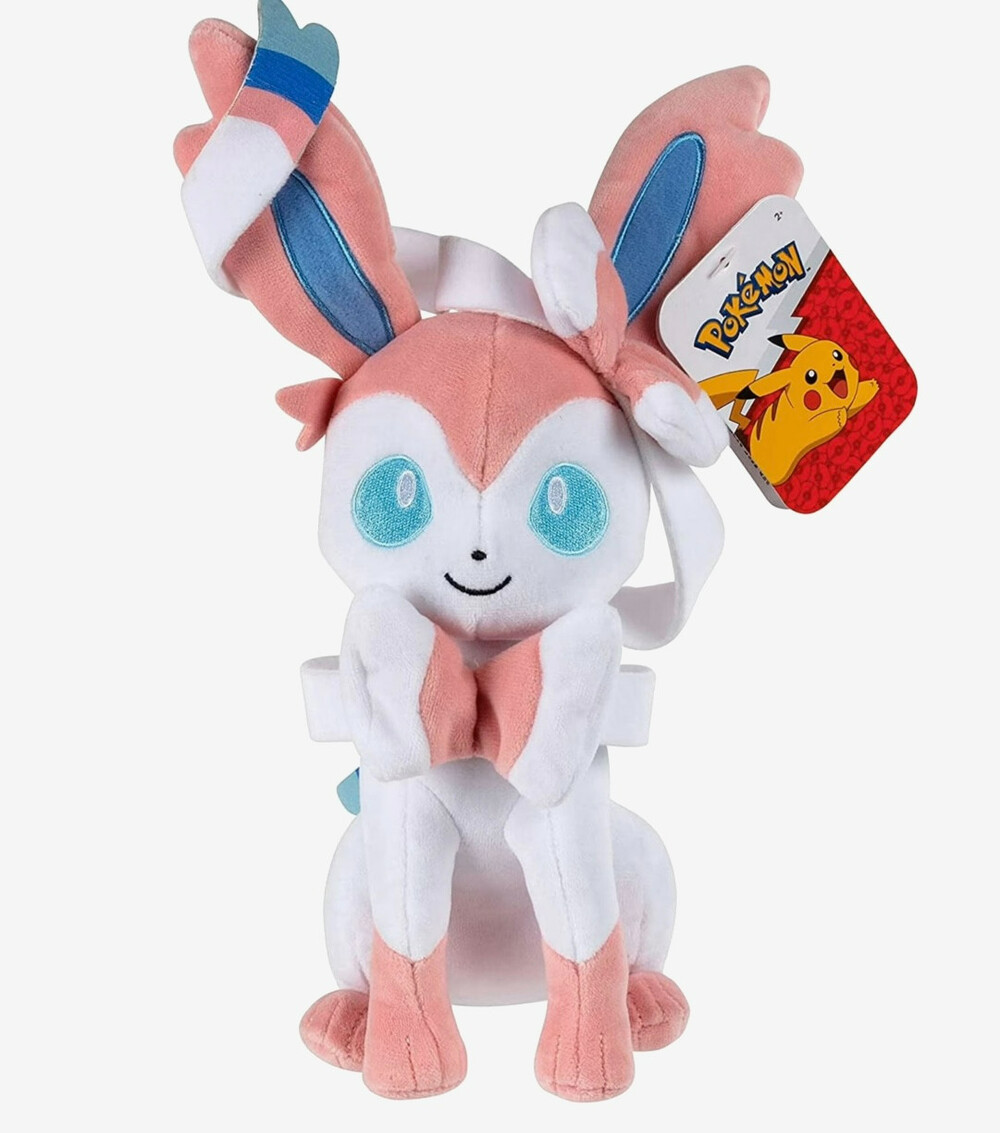 Pokemon Sylveon 8" Plush Jazwares 2024 Official New w/Tags Pink White